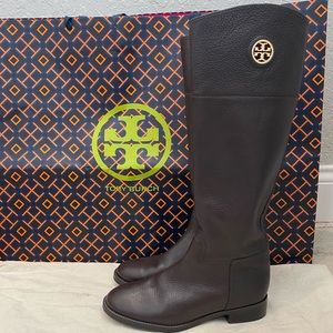 Tory Burch Brown Leather Tall Boots